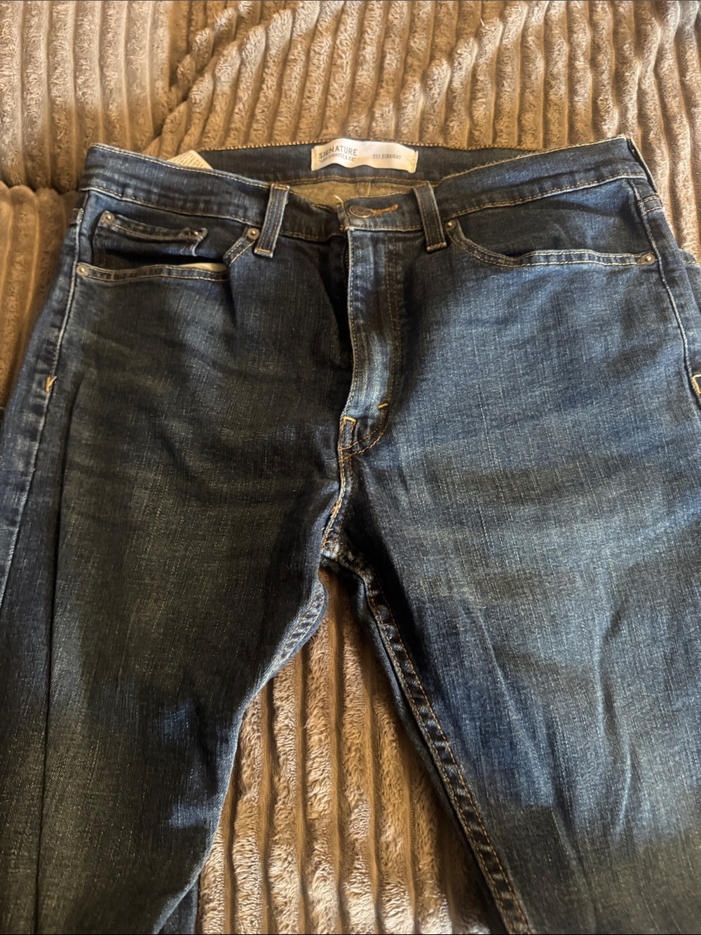 Levi’s Signature Dark Blue Men's s51 straight Jeans size 34x30